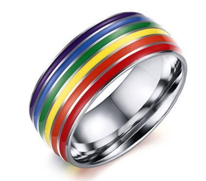 Rainbow Titanium Ring - Unisex