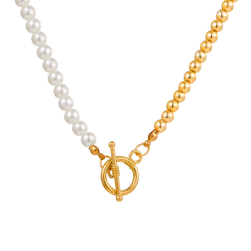 Double OT Chain Pendant Necklace – Layered European Style - สร้อยคอจี้โซ่คู่ สไตล์ยุโรปสุดหรู