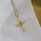 Vintage Gold Plated Necklace – Titanium Steel Pendant-สร้อยคอชุบทองวินเทจ – จี้สแตนเลสไทเทเนียม