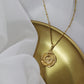 Vintage Gold Plated Necklace – Titanium Steel Pendant-สร้อยคอชุบทองวินเทจ – จี้สแตนเลสไทเทเนียม