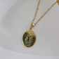 Vintage Gold Plated Necklace – Titanium Steel Pendant-สร้อยคอชุบทองวินเทจ – จี้สแตนเลสไทเทเนียม