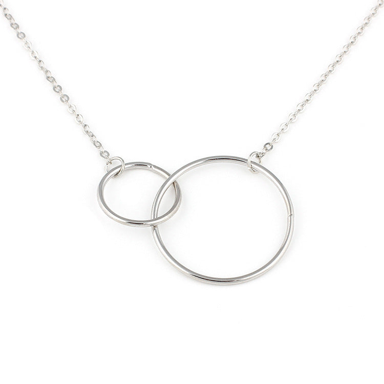 Double OT Chain Pendant Necklace – Layered European Style - สร้อยคอจี้โซ่คู่ สไตล์ยุโรปสุดหรู