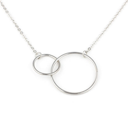 Double OT Chain Pendant Necklace – Layered European Style - สร้อยคอจี้โซ่คู่ สไตล์ยุโรปสุดหรู