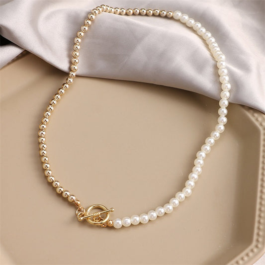 Double OT Chain Pendant Necklace – Layered European Style - สร้อยคอจี้โซ่คู่ สไตล์ยุโรปสุดหรู