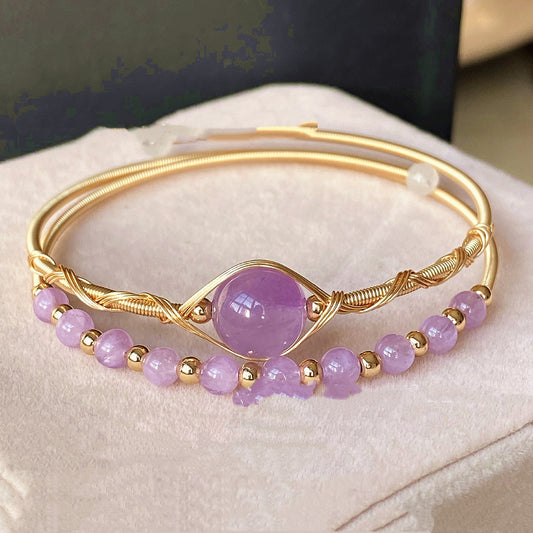 Elegant Moonstone & Freshwater Pearl Bracelet – Amethyst, Cherry Agate or Double-Layer Moonstone