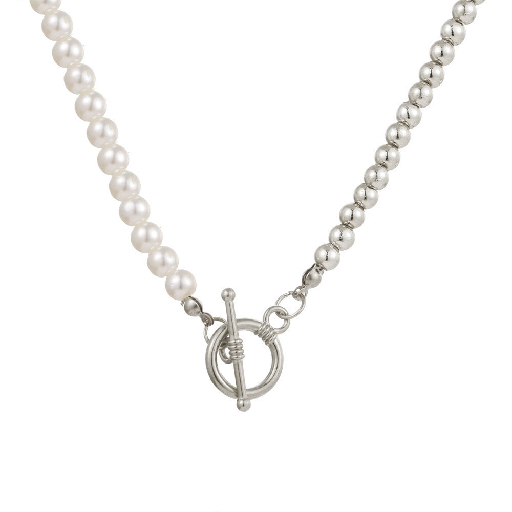 Double OT Chain Pendant Necklace – Layered European Style - สร้อยคอจี้โซ่คู่ สไตล์ยุโรปสุดหรู